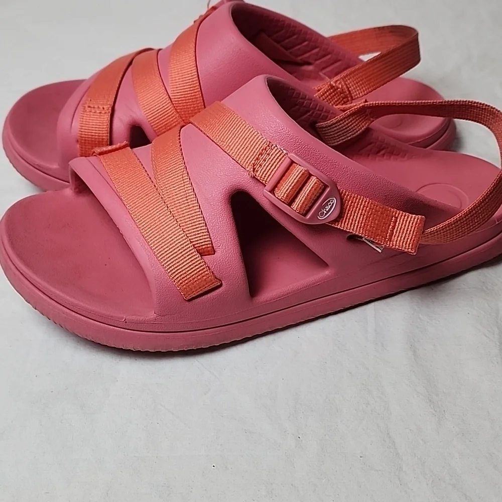 Chaco Youth Pink and Orange Sandals Size 6